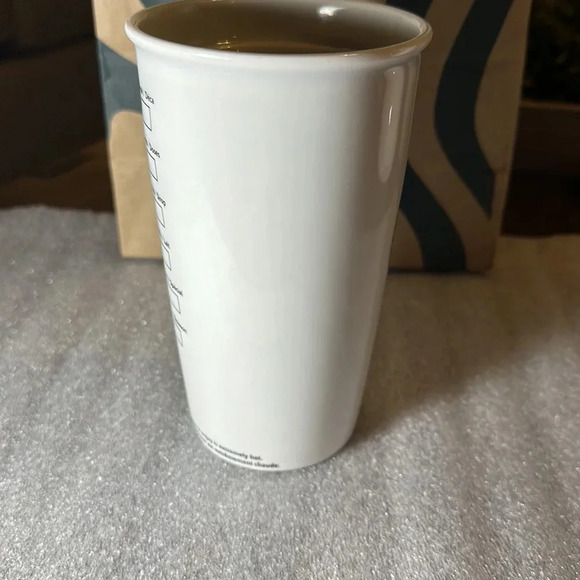 2016 Starbucks Coffee Classic Coffee Traveler Tumbler Double Wall Ceramic 12oz - Picture 6 of 6